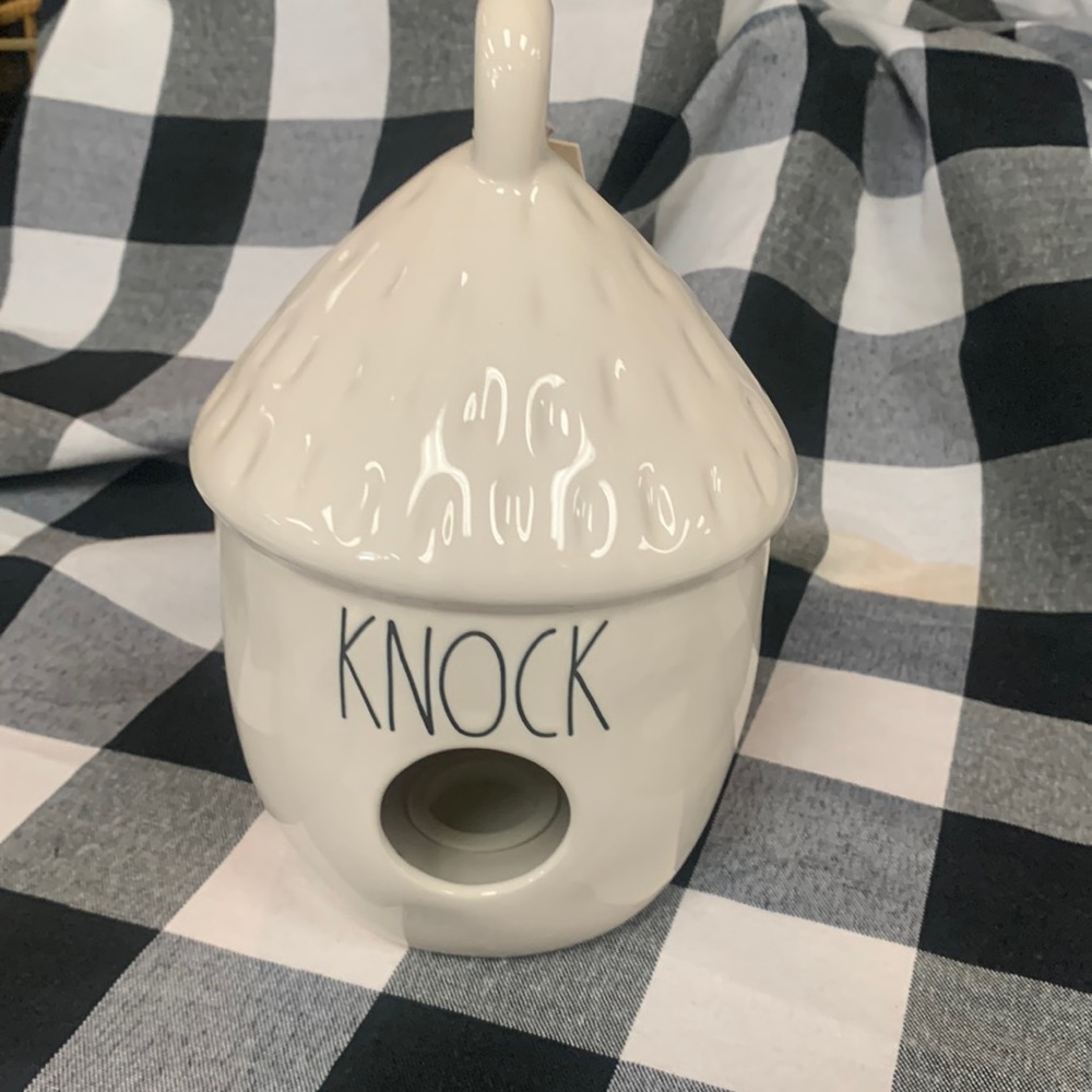 Rae Dunn Knock acorn birdhouse